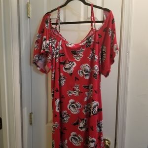 Red dress with flowers(all dresses 2/$15)